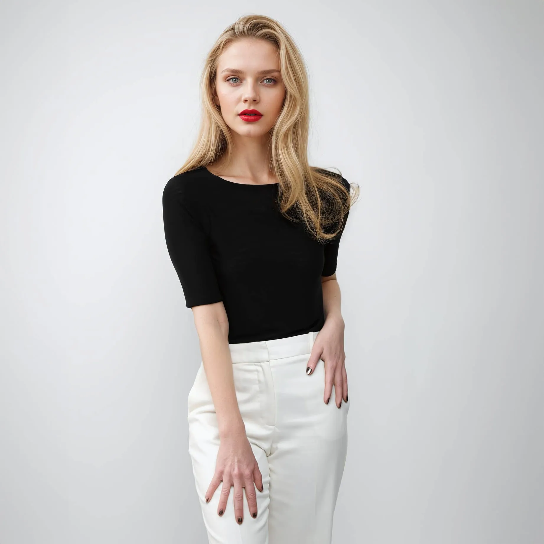 NEW! Florence Double Sheer Short Sleeve Top by AMB Designs