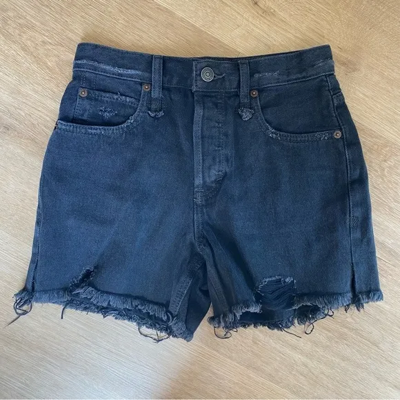 NEW Free People We the Free Black Denim Shorts