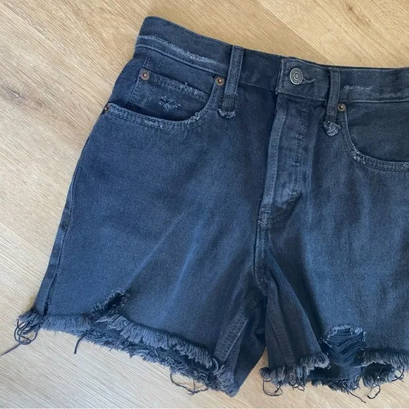NEW Free People We the Free Black Denim Shorts