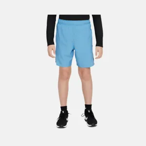 Nike Dri-FIT Challenger Big Kids Boys Training Shorts -Blue Beyond/Black