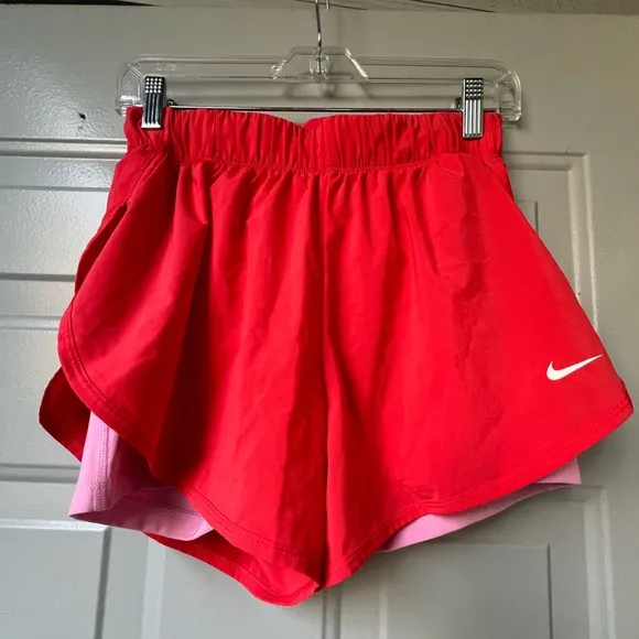Nike Dri Fit Women’s running Orange shorts Size Medium