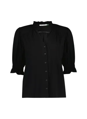 Noa LENZING™ ECOVERO™ Blouse | Caviar Black