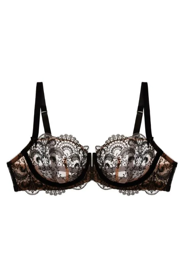 Nom de Plume Underwire Balconette Bra - Black