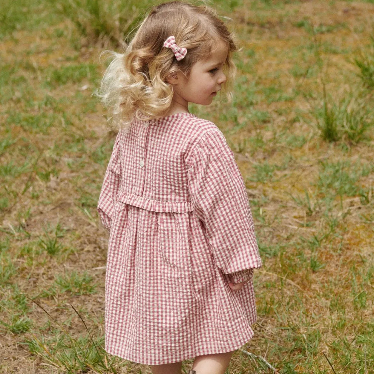 Nora Dress  || Jam Check | Nature Baby