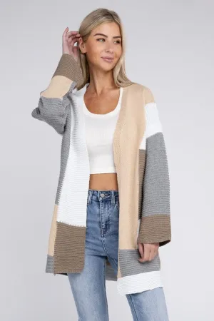 Nuvi Apparel Multicolour Textured Cardigan