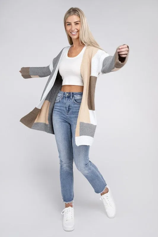 Nuvi Apparel Multicolour Textured Cardigan