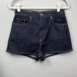 NWOT BLDWN Brie Denim Shorts High Rise Jean Dark Wash 29
