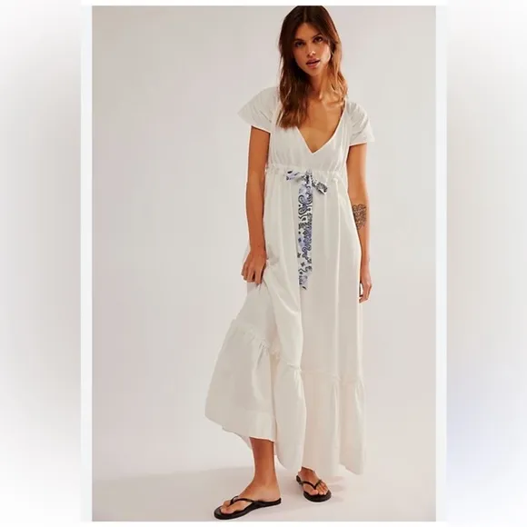 NWOT Free People Roucha Maxi Dress (oversized) XS