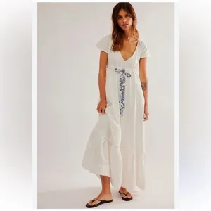 NWOT Free People Roucha Maxi Dress (oversized) XS