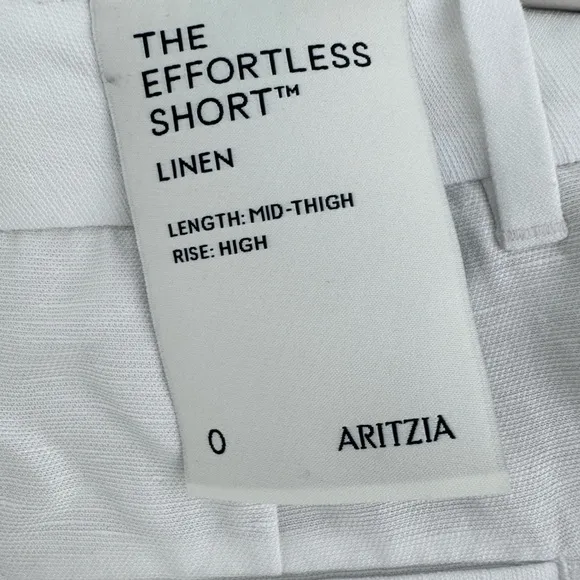 NWT Aritzia Effortless Linen Shorts in Mid Thigh