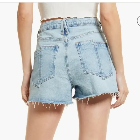 NWT Good American '90s High Waist Denim Shorts. Women's size 12.