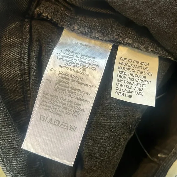 NWT MADEWELL High-Rise Denim Shorts in Black Lunar Wash