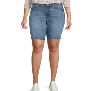 NYDJ Ella Side-Seam Slit Shorts