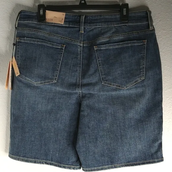 NYDJ Ella Side-Seam Slit Shorts