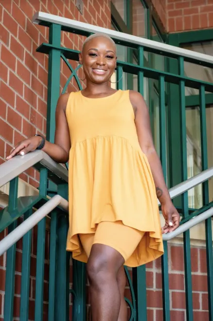 Ohh Baby Doll Short Set-Golden Mustard
