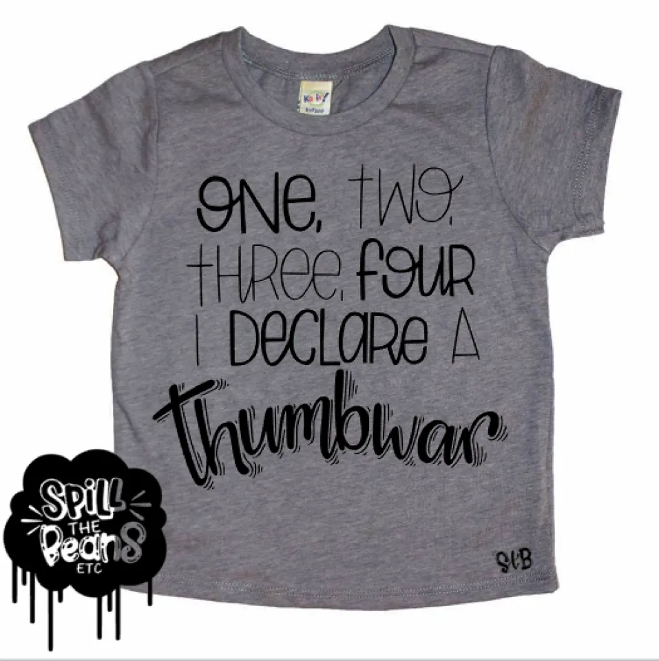 One Two Three Four I Declare A Thumbwar Kid's Tee