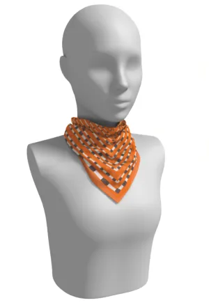 Orange   Grey Scarf