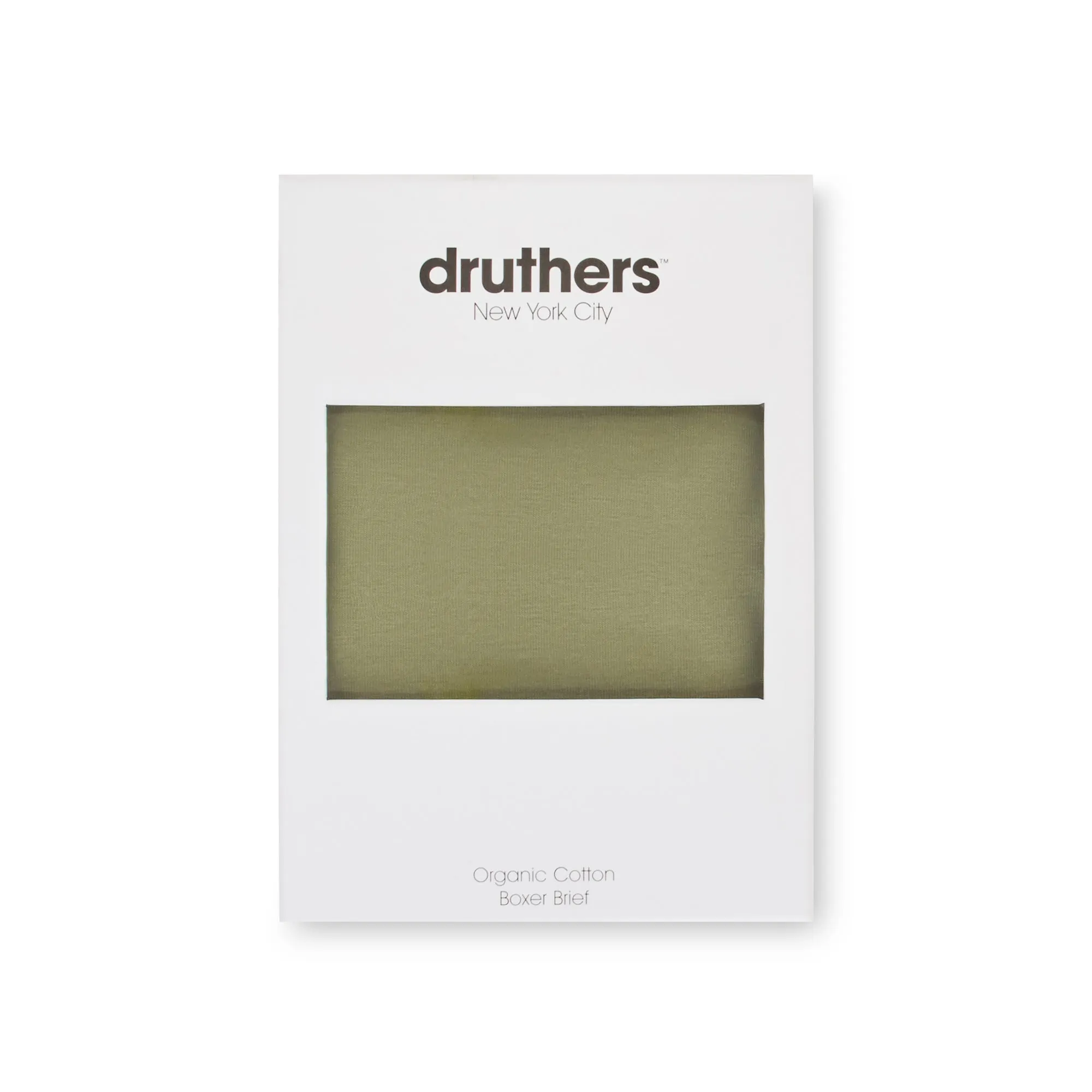 Organic Cotton Boxer Briefs - Dusty Olive
