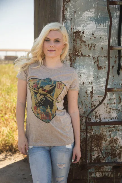 Original Cowgirl Clothing T-Shirts: Steer With Hat