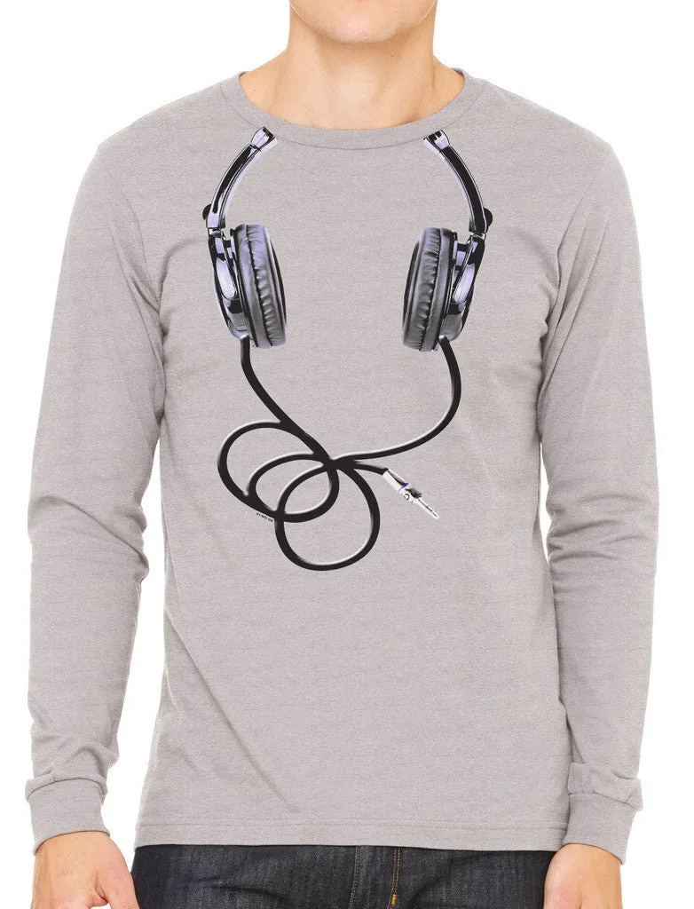 Over Size Headphones Men's Long Sleeve T-shirt