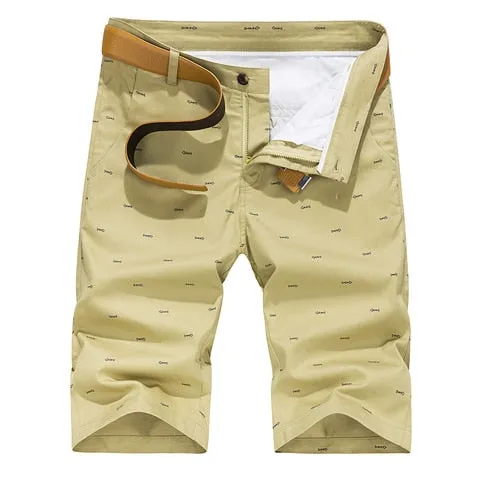 'Oxford' Patterned Cargo Shorts