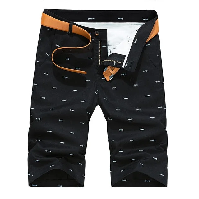 'Oxford' Patterned Cargo Shorts