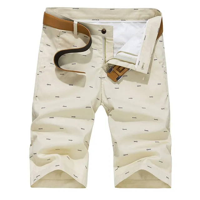 'Oxford' Patterned Cargo Shorts