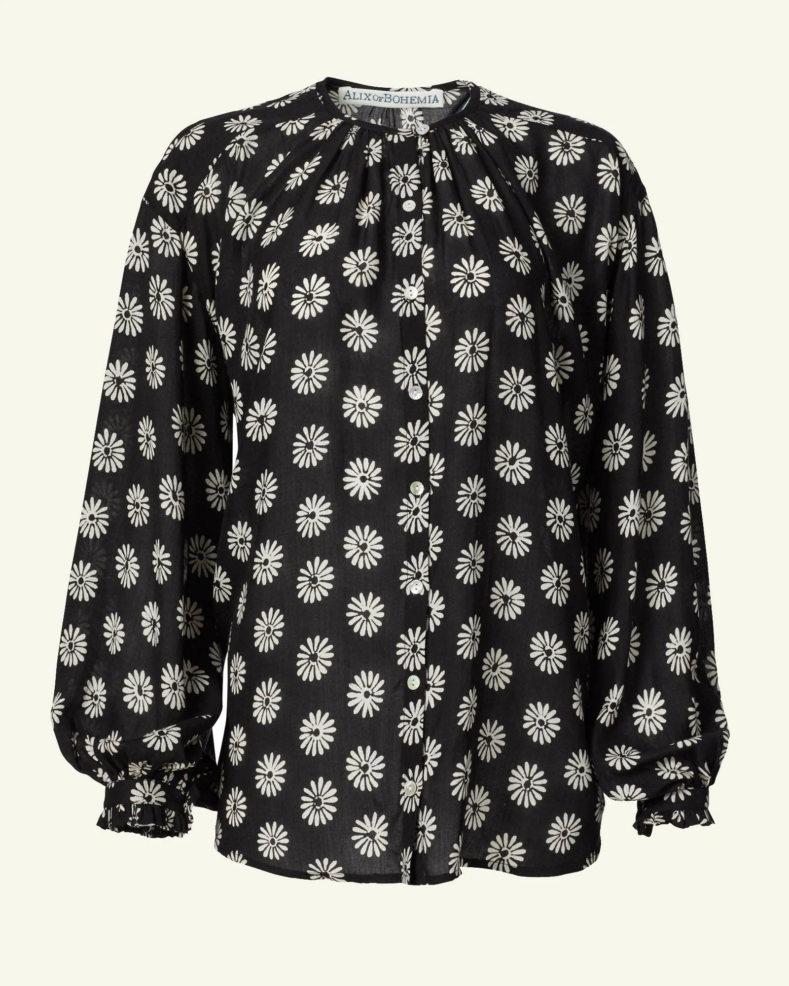 Painter Black Daisy Blouse