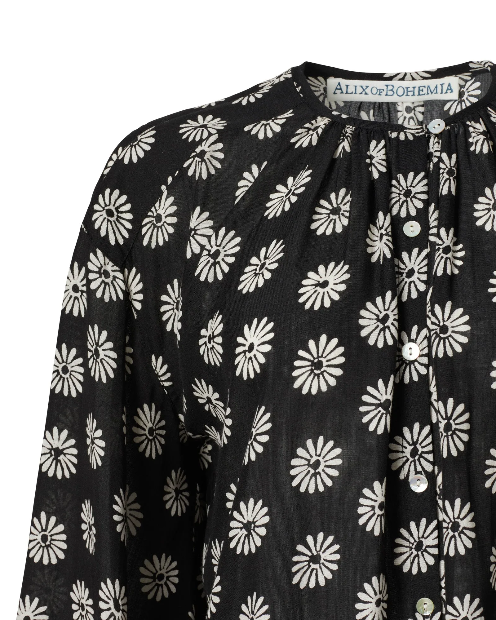 Painter Black Daisy Blouse