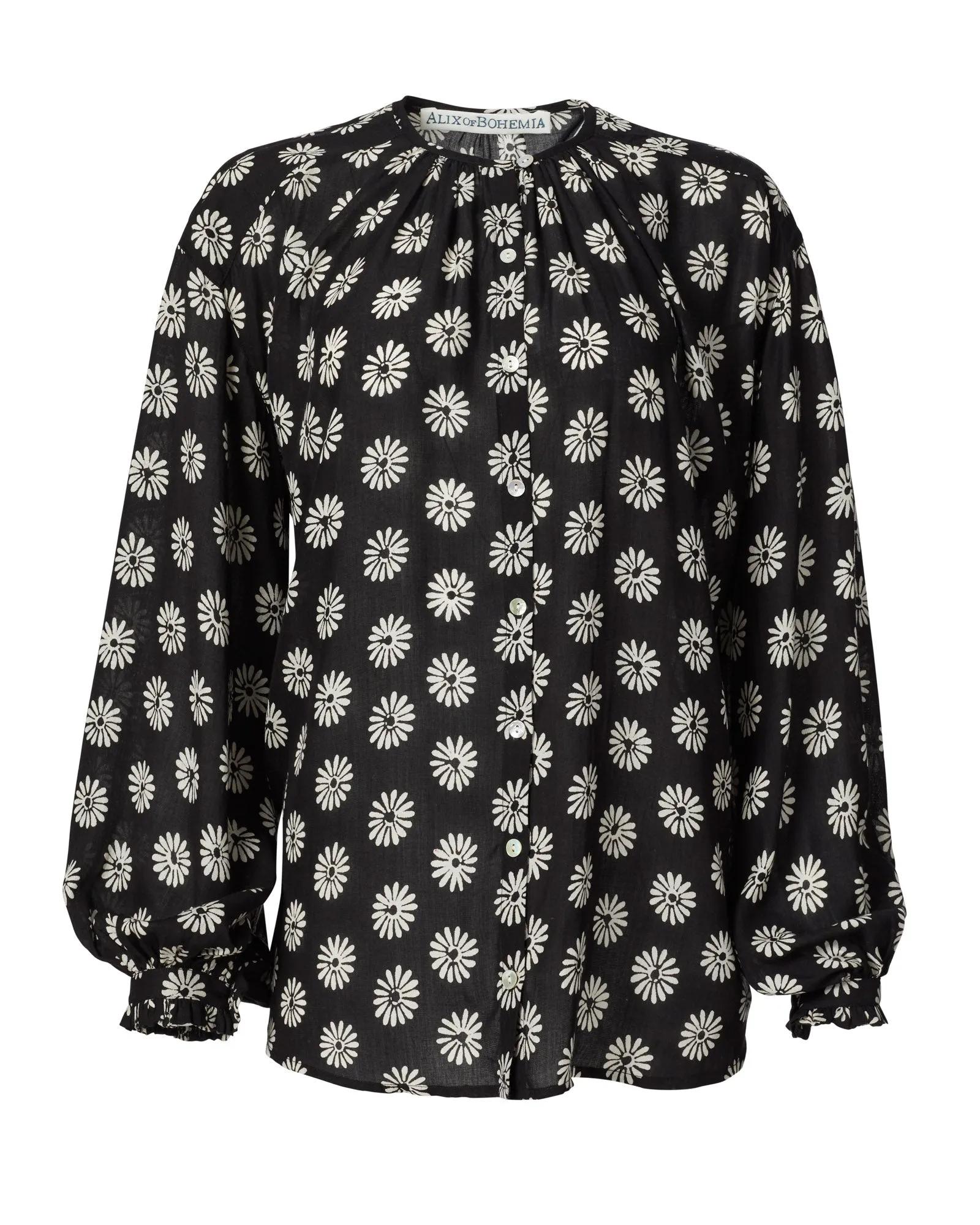 Painter Black Daisy Blouse