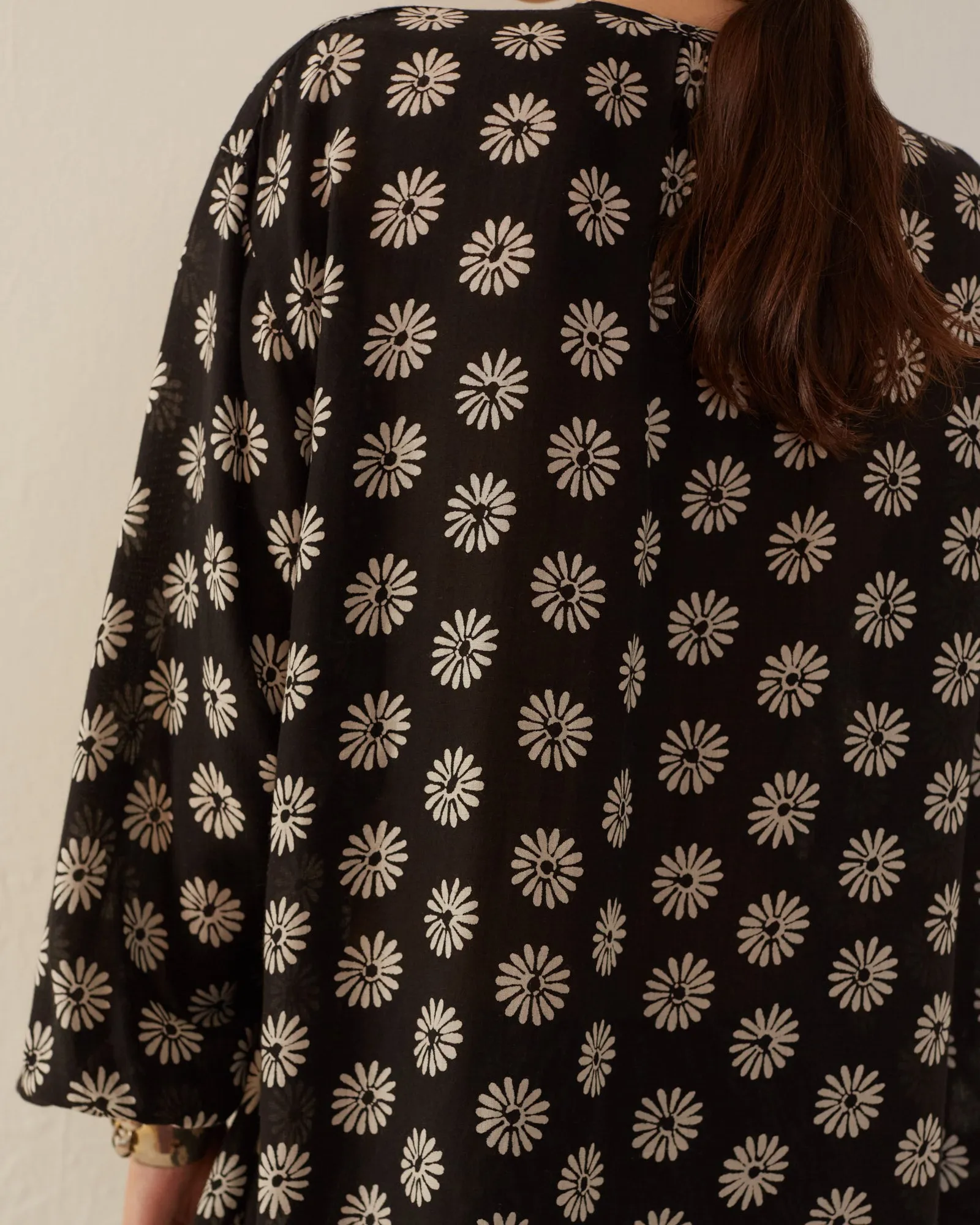 Painter Black Daisy Blouse