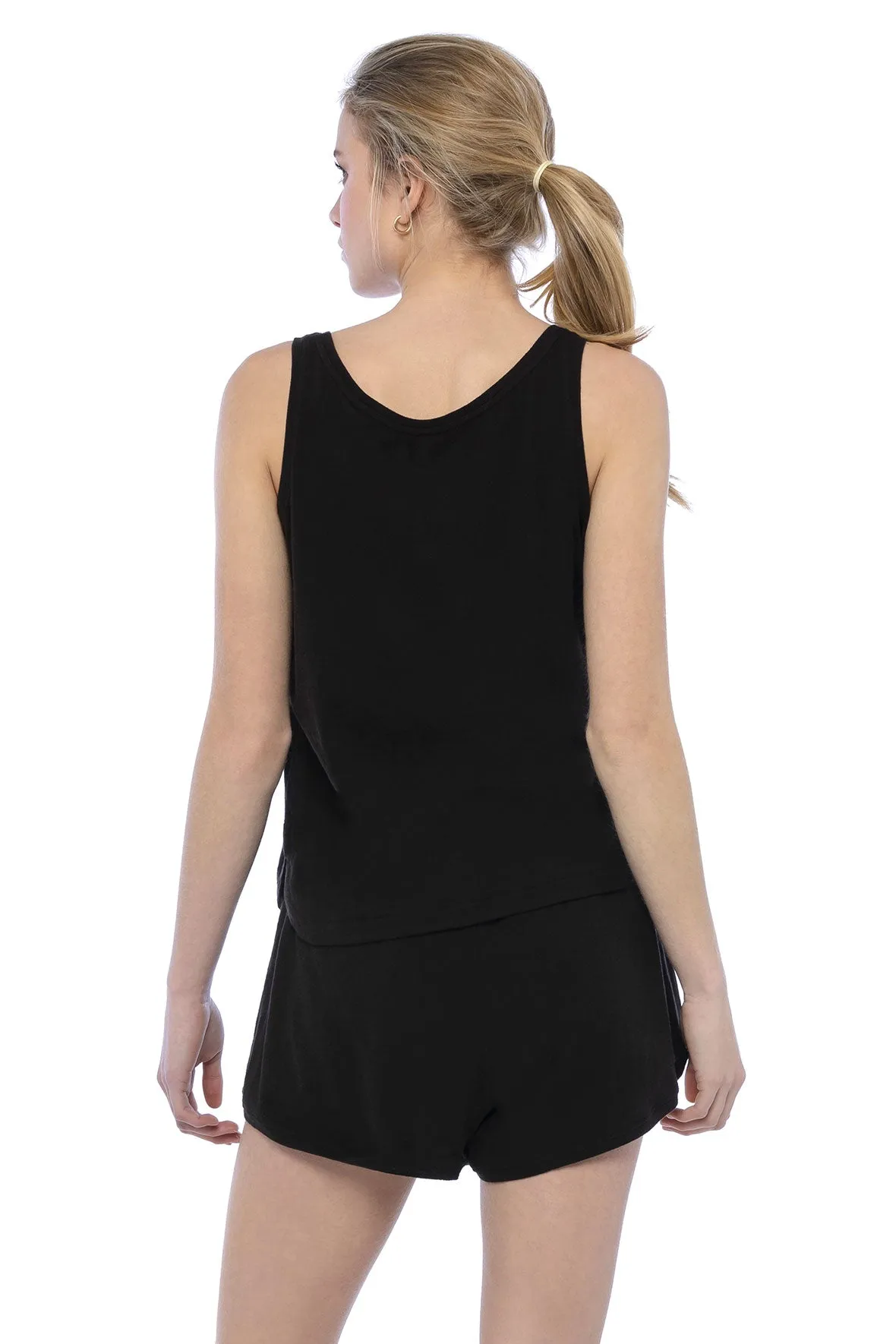 Pajama Shorts in Black
