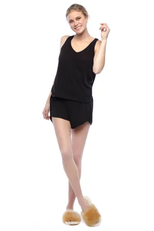 Pajama Shorts in Black