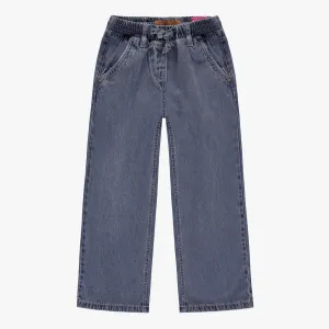 Pantalon bleu moyen en denim lyocell, enfant || Medium blue lyocell denim pants, child