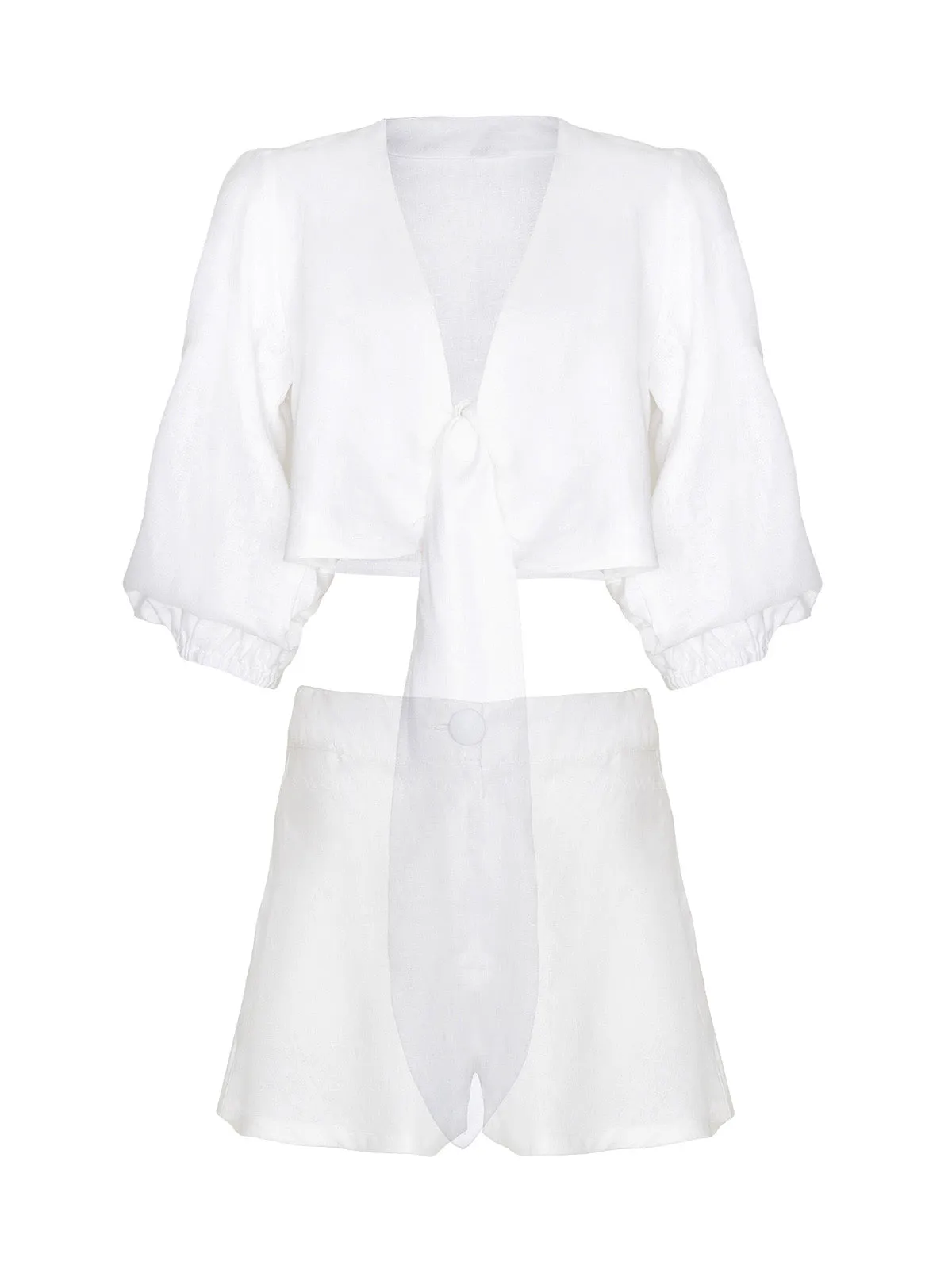 Pau Linen Blouse-Ellen Linen Short ::RET