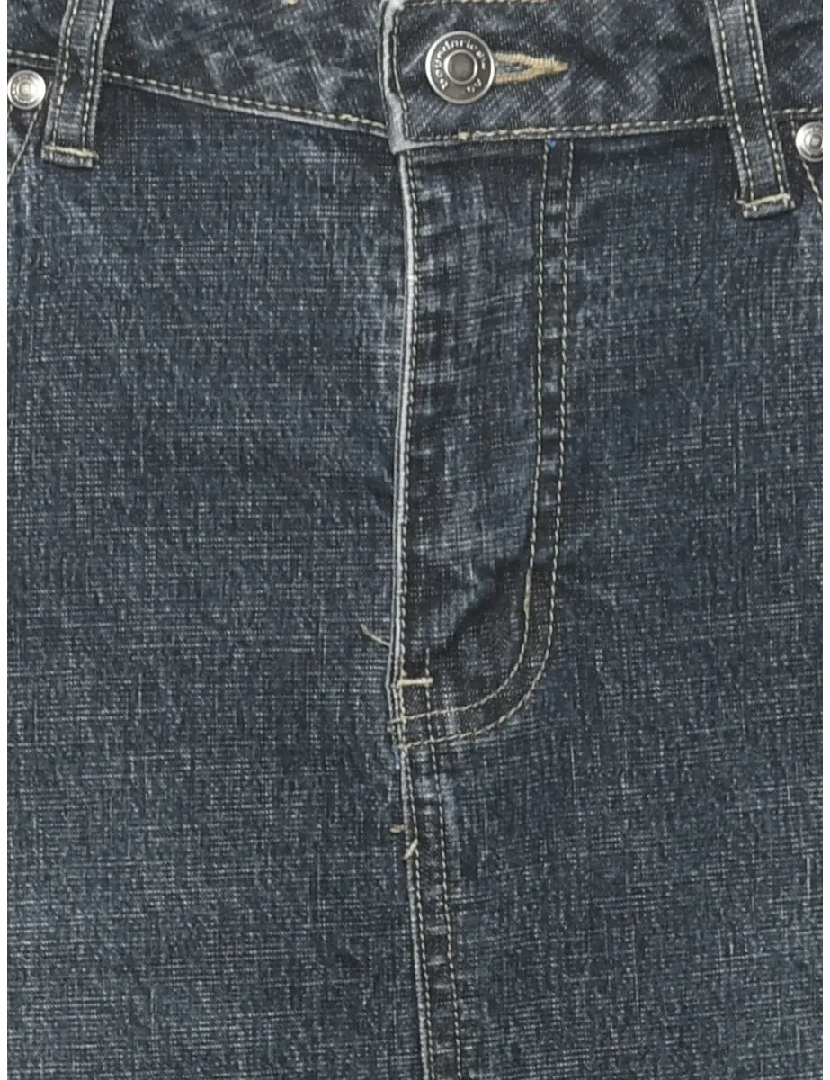 Pencil Shape Denim Skirt - M