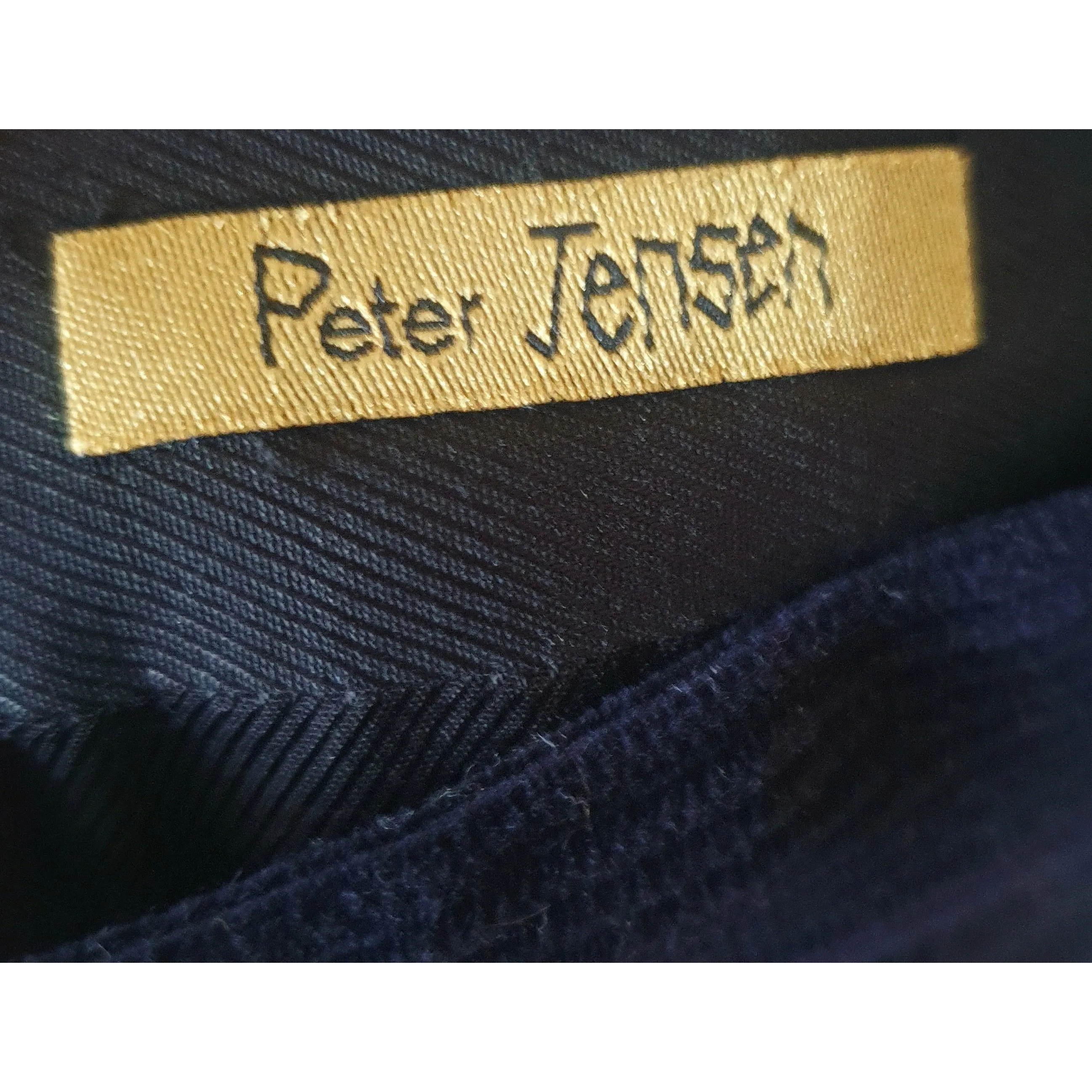 Peter Jensen navy cord pencil skirt size S (best fits 6-small 8)