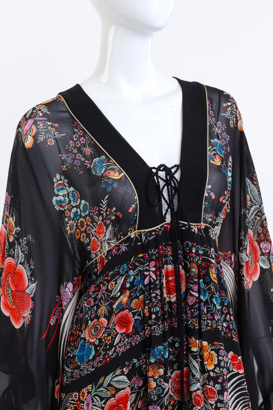 Piano Shawl Print Ruffle Dress II
