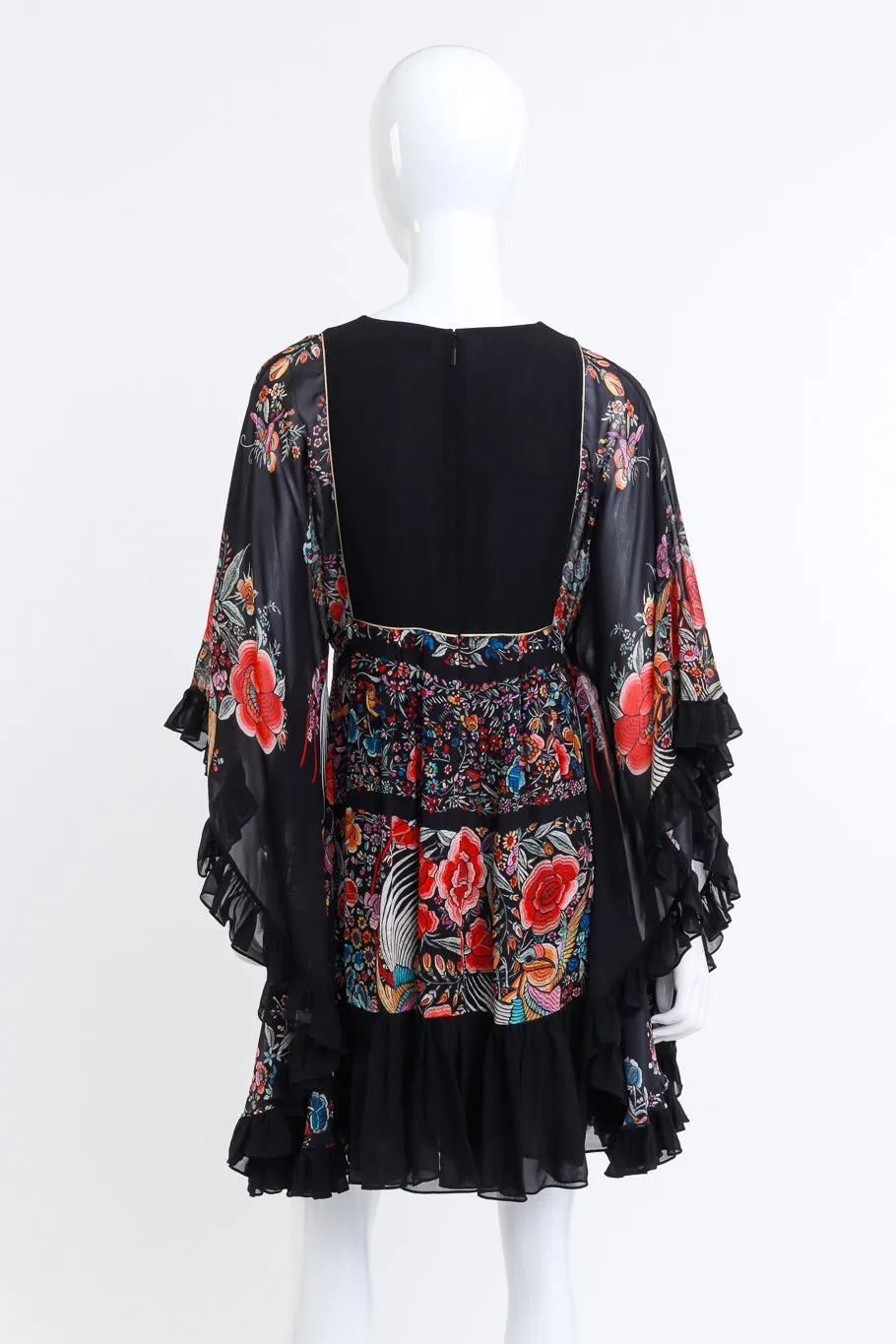 Piano Shawl Print Ruffle Dress II