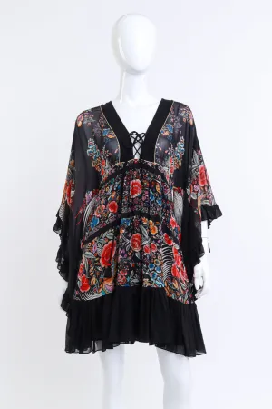 Piano Shawl Print Ruffle Dress II