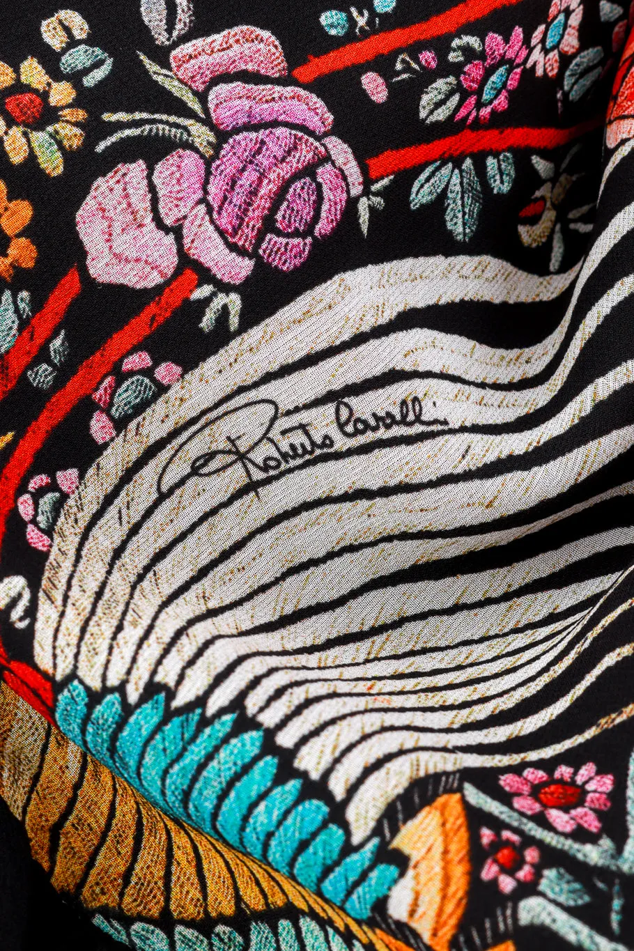 Piano Shawl Print Ruffle Dress II