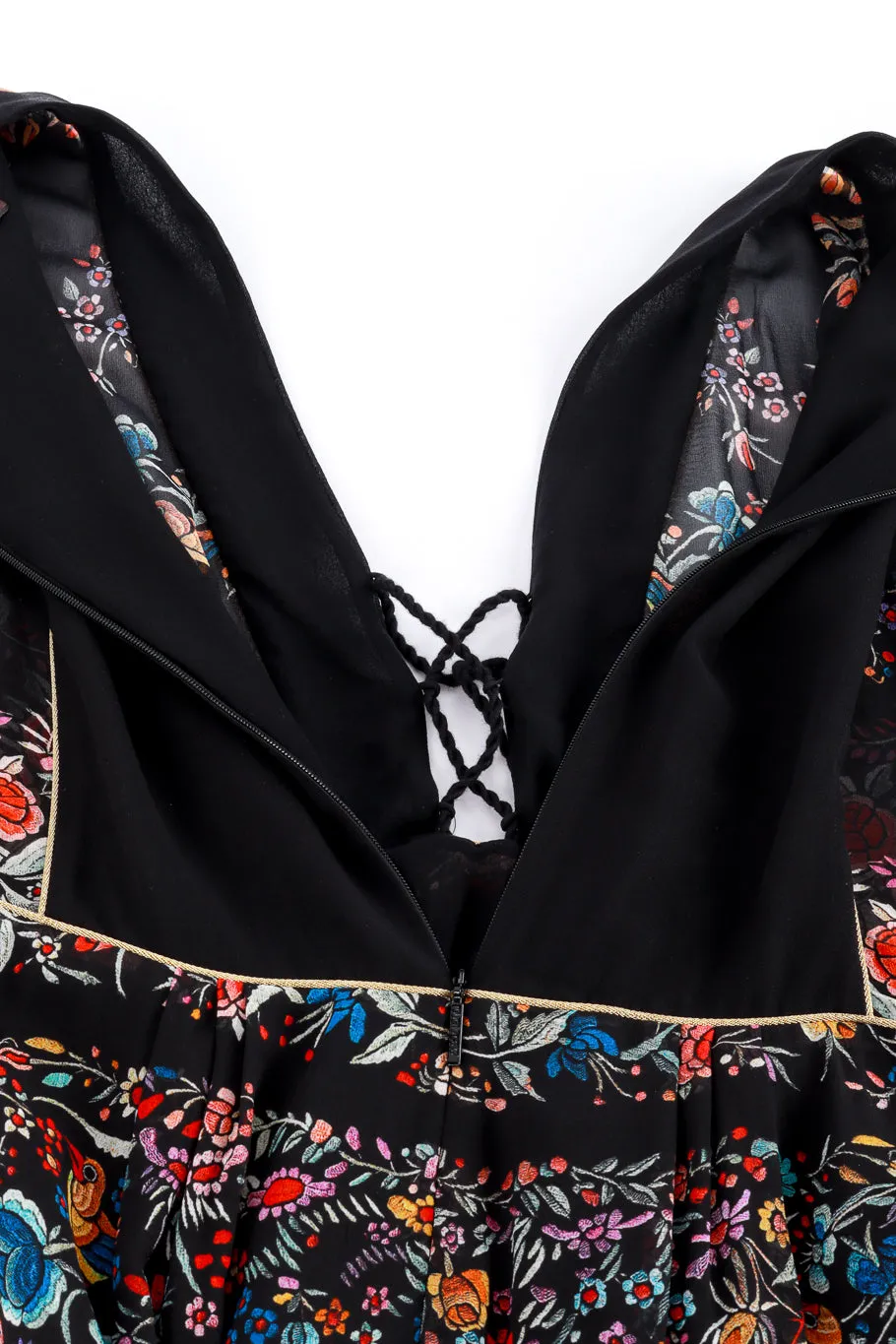 Piano Shawl Print Ruffle Dress II