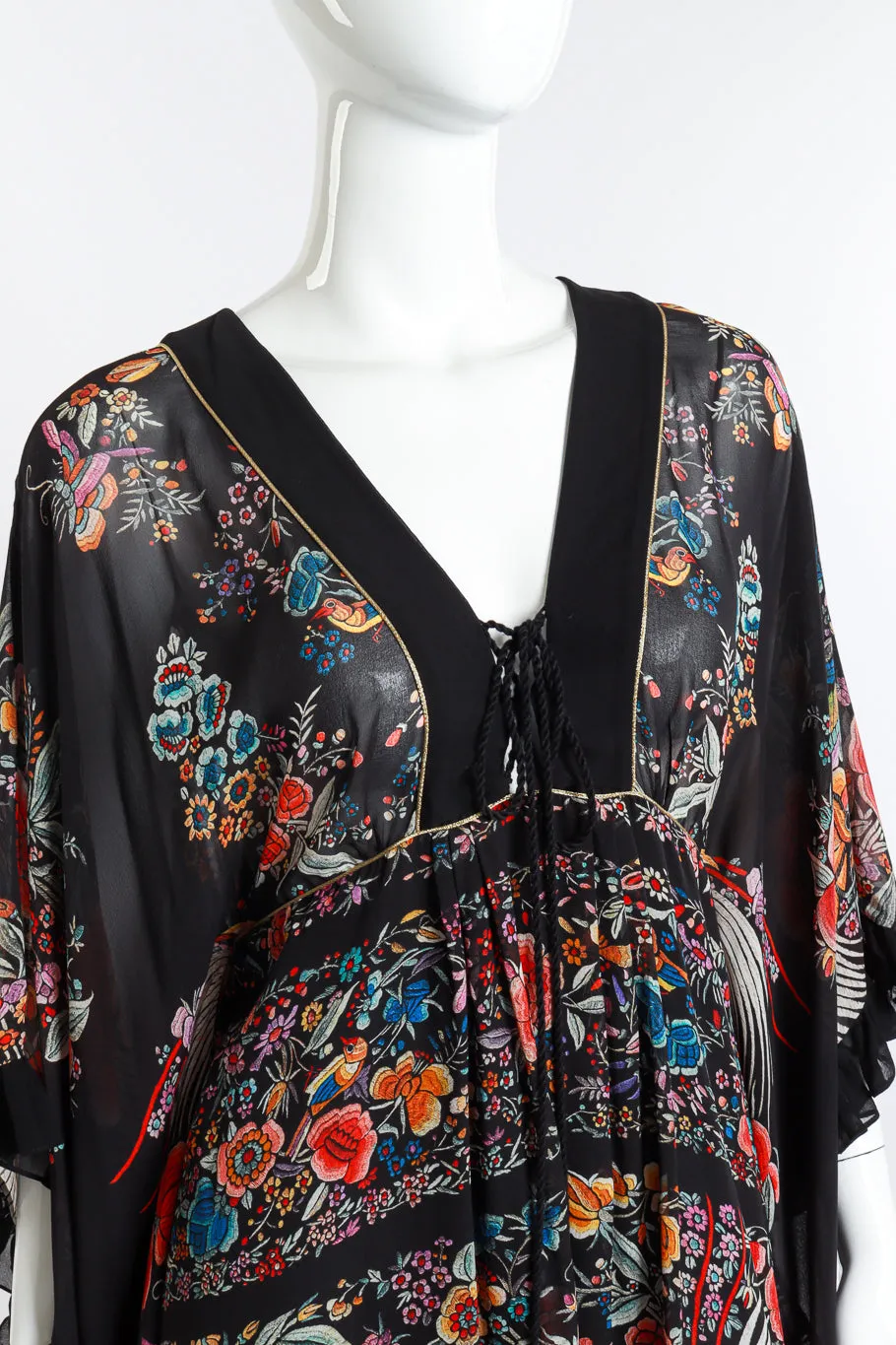 Piano Shawl Print Ruffle Dress