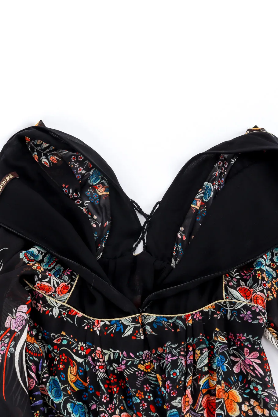Piano Shawl Print Ruffle Dress