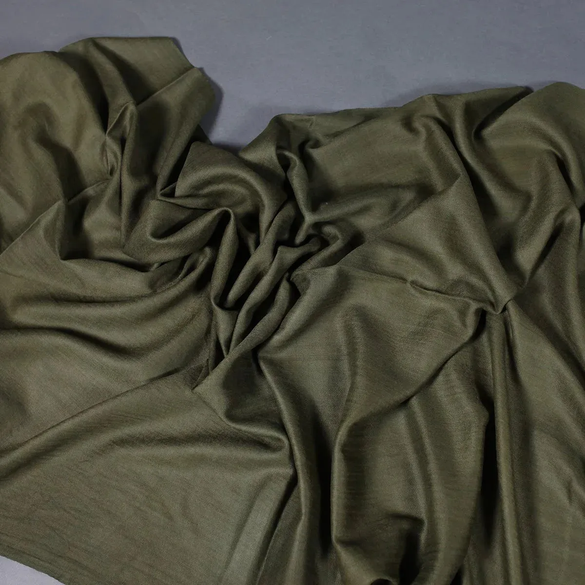 Pine Green GI Certified Handwoven Pashmina Stole
