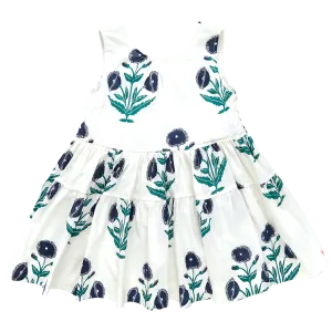 Pink Chicken Girls Eloise Dress - Navy Dandelion