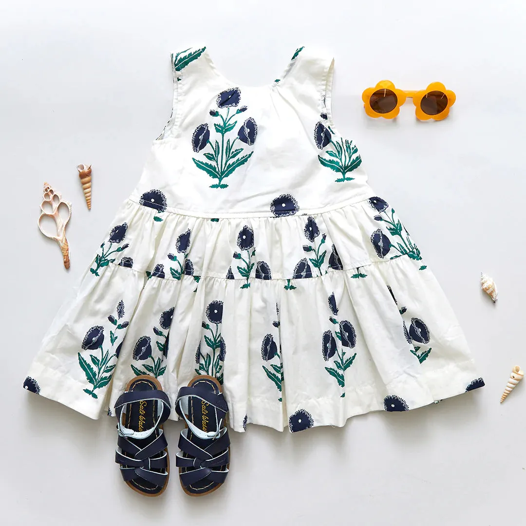 Pink Chicken Girls Eloise Dress - Navy Dandelion