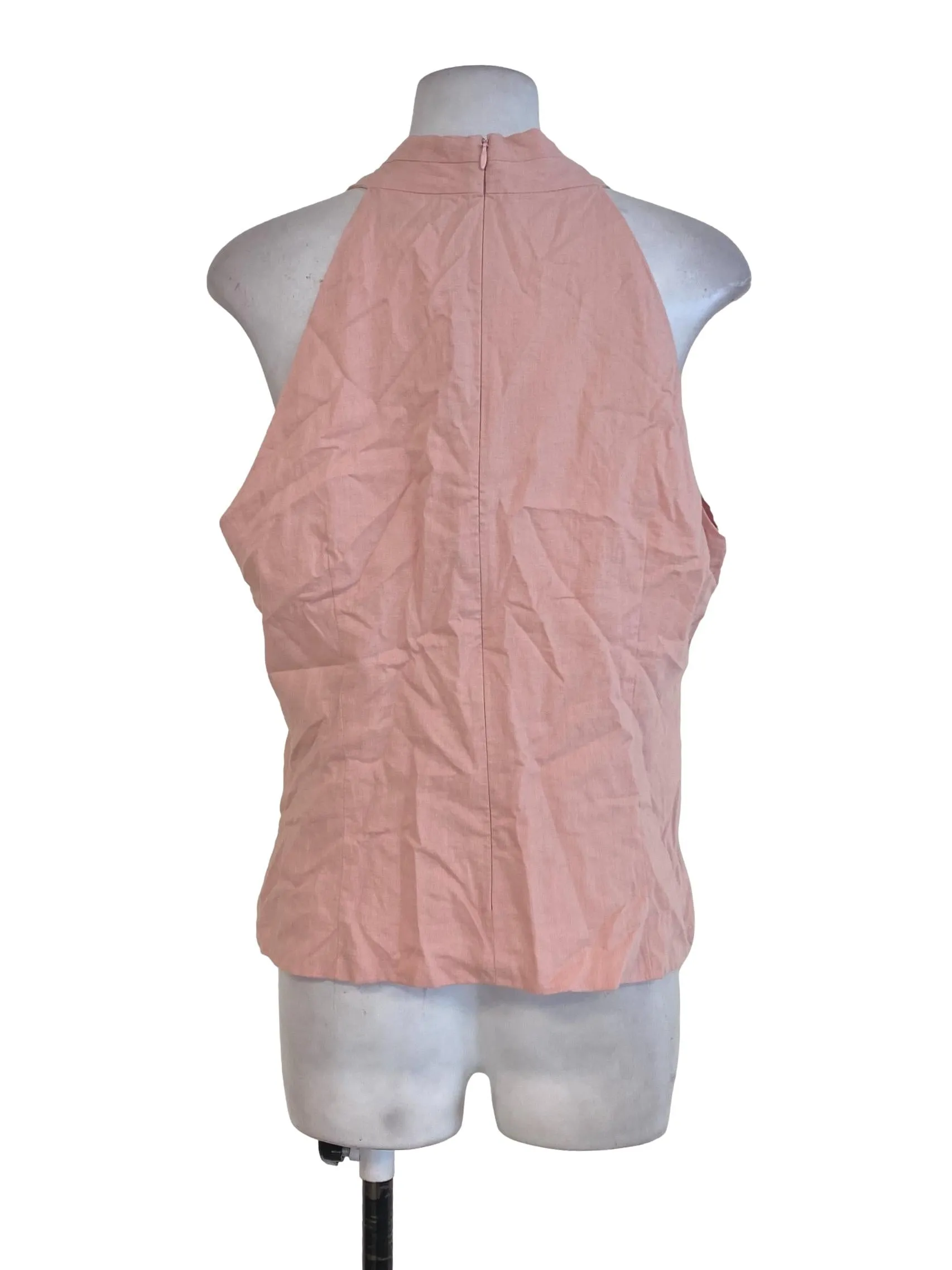 Pink Cotton Overlapped Top LB