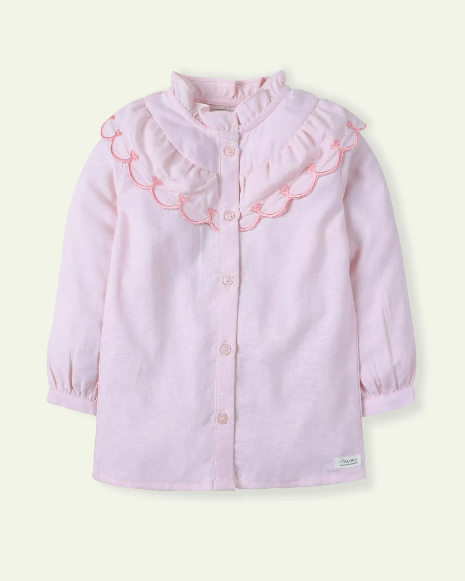 Pink Scalloped Top
