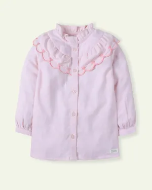Pink Scalloped Top